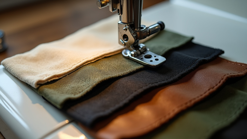 Comparing canvas, nylon, leather, and waxed canvas for DIY duffle bag construction.