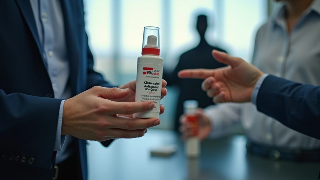 Declaring prescription antiperspirant for TSA medical exception screening