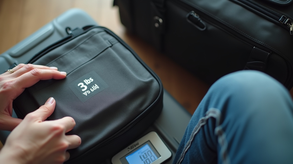 Comparing empty suitcase weights for airline carry-on luggage packing strategies