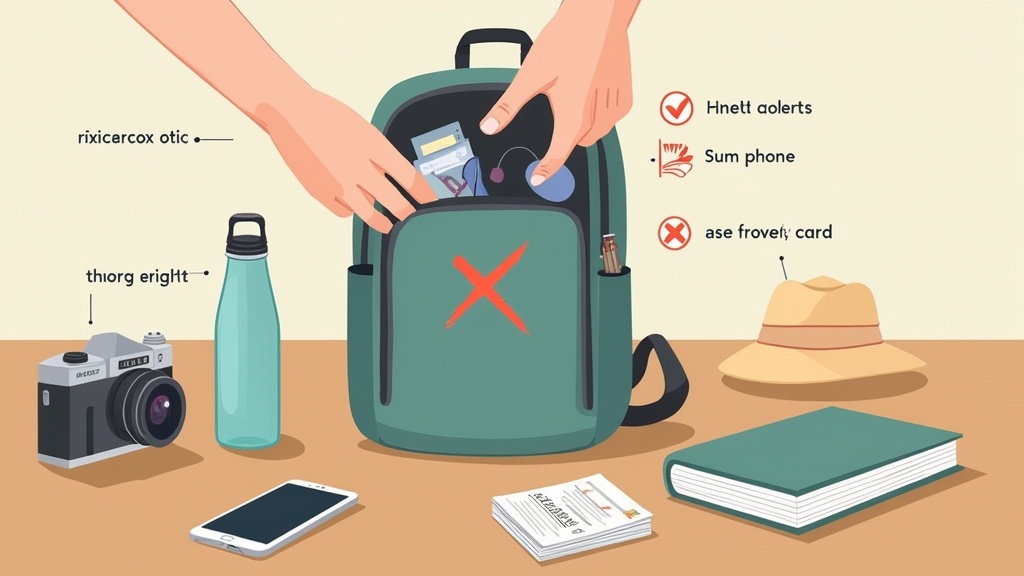 Minimalist backpack packing essentials for a Versailles visit day trip