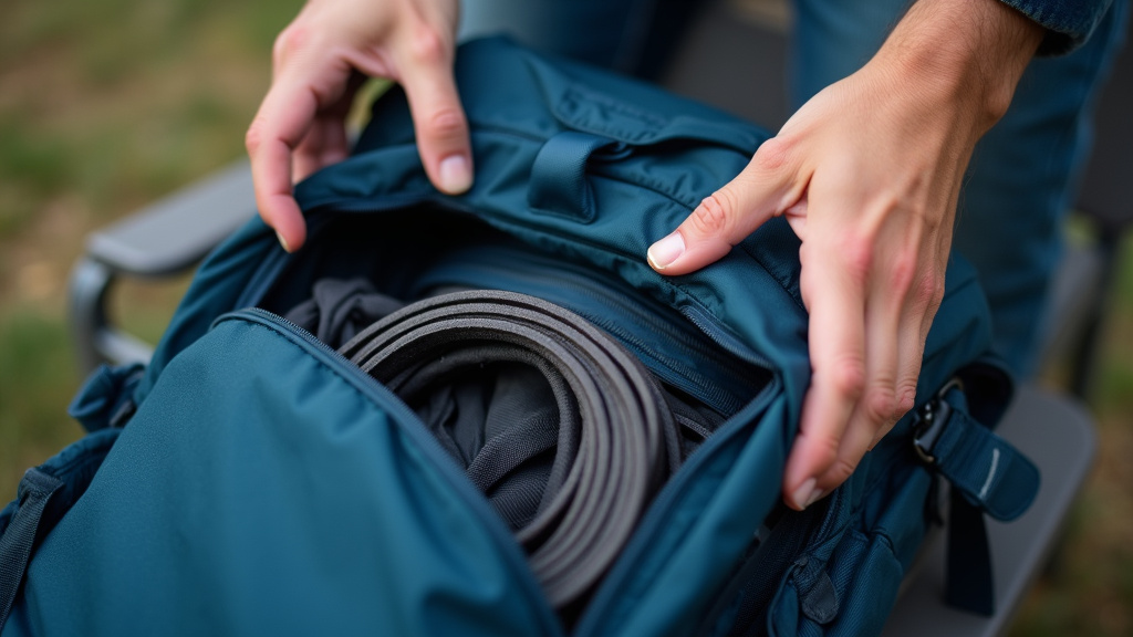Packing a backpack to meet airline carry-on size limits