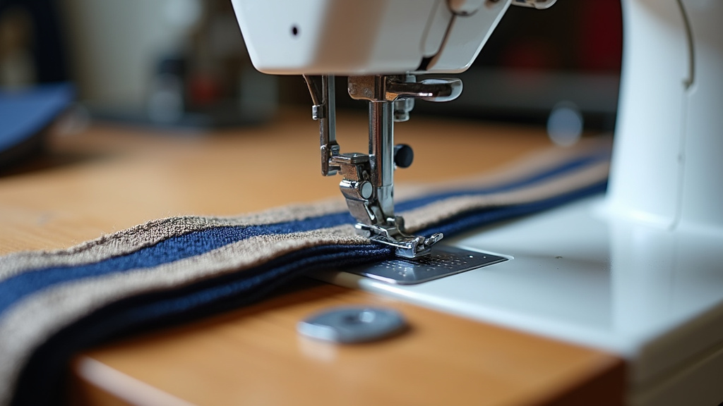 Sewing machine walking foot versus standard foot for bag making