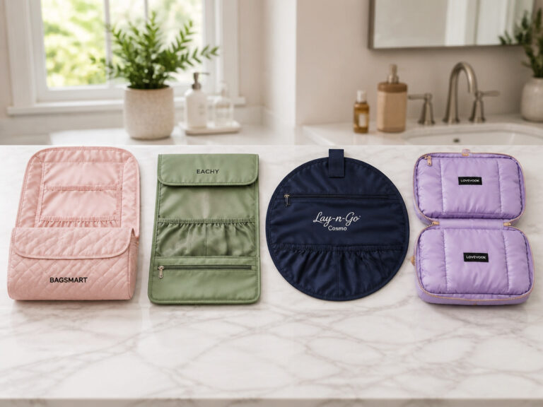 7 Best Lay Flat Makeup Bags of 2026