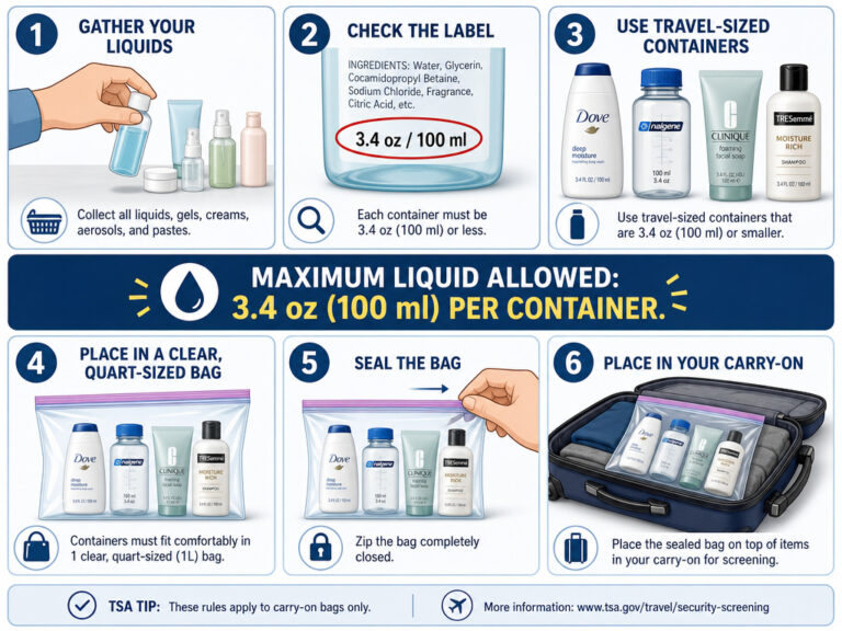 What Is the TSA Liquid Limit for Carry-On Bags? A Guide