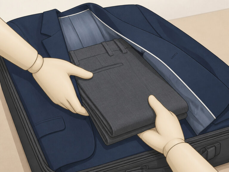 Pack a Suit Jacket in a Suitcase: The Best Folding Method