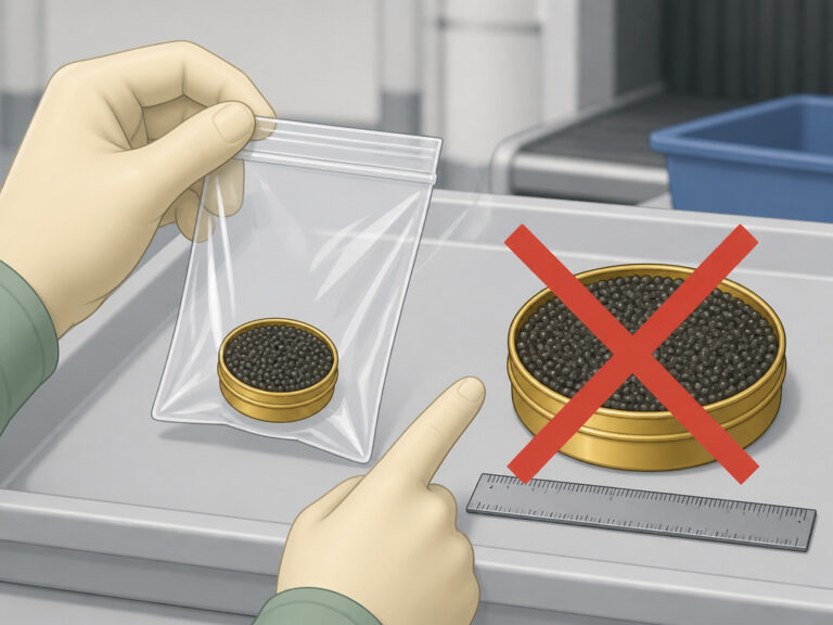 How to Take Caviar in Hand Luggage Under the 125g CITES Rule