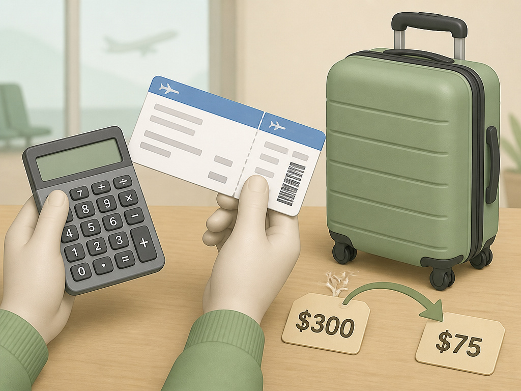 Comparing United Basic Economy and Standard Economy ticket costs with a carry-on bag.