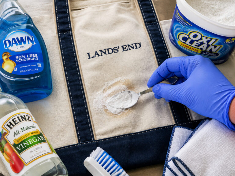 How to Clean a Lands’ End Canvas Tote | Spot vs. Deep Wash